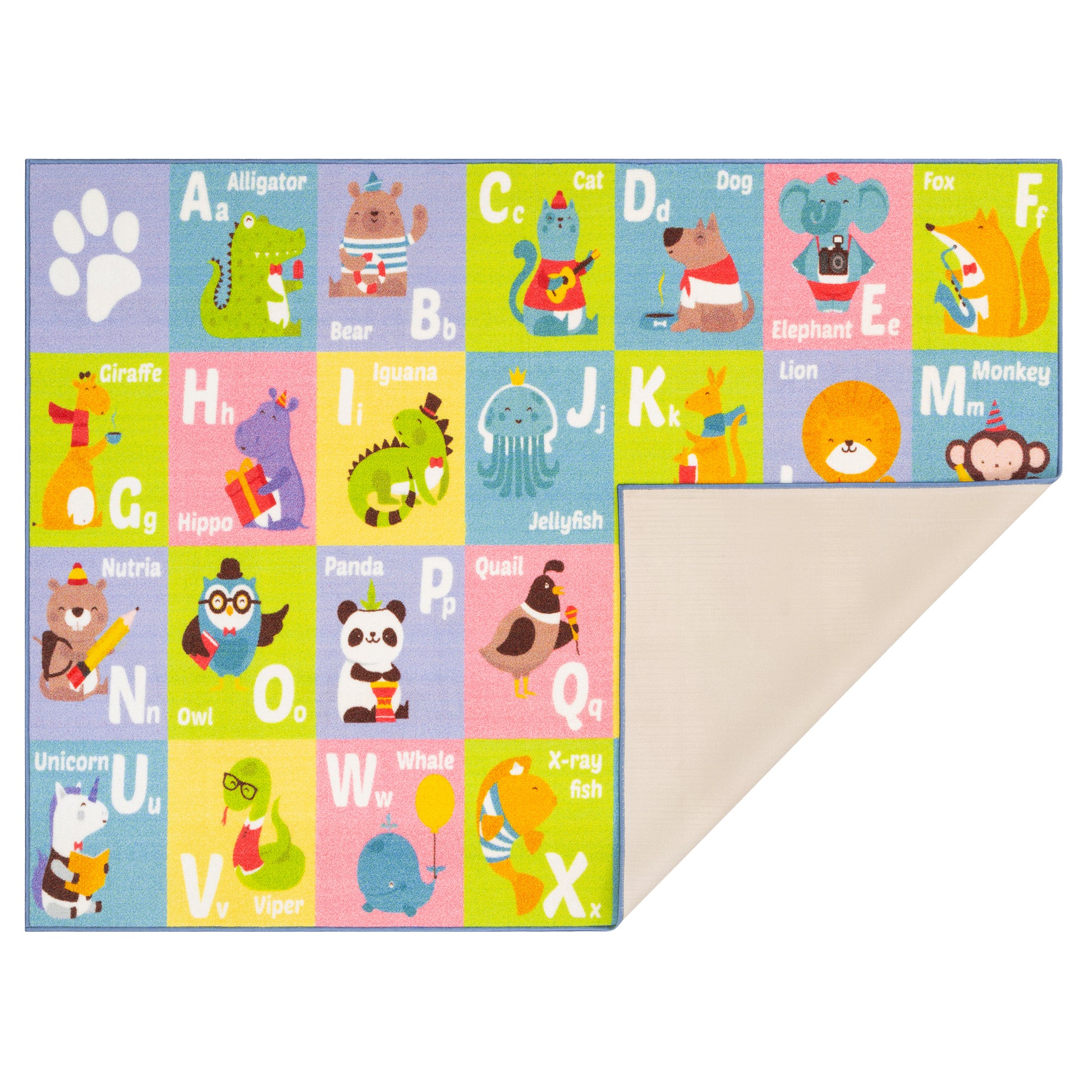 Kentaly Baby Play Mat Kids Rug for Playroom, Floor Mat for Toddlers,  Playtime Collection ABC, Numbers, Animals Educational Area Rugs for Kids  Room