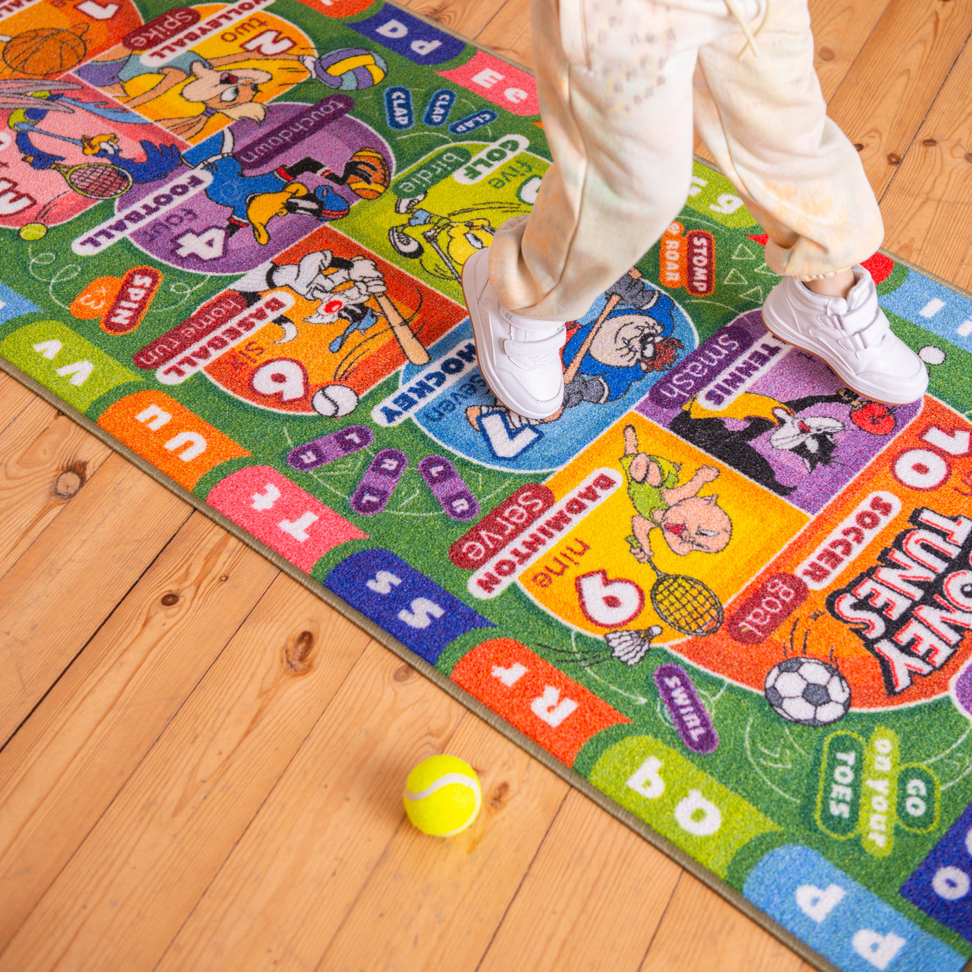 Looney Tunes Hopscotch Educational & Game Kids Rug - KC Cubs