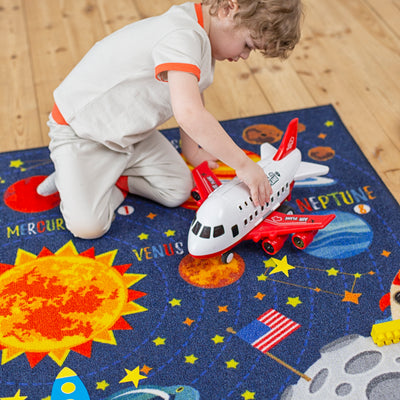 Kids Outer Space Map Area Rug - KC Cubs