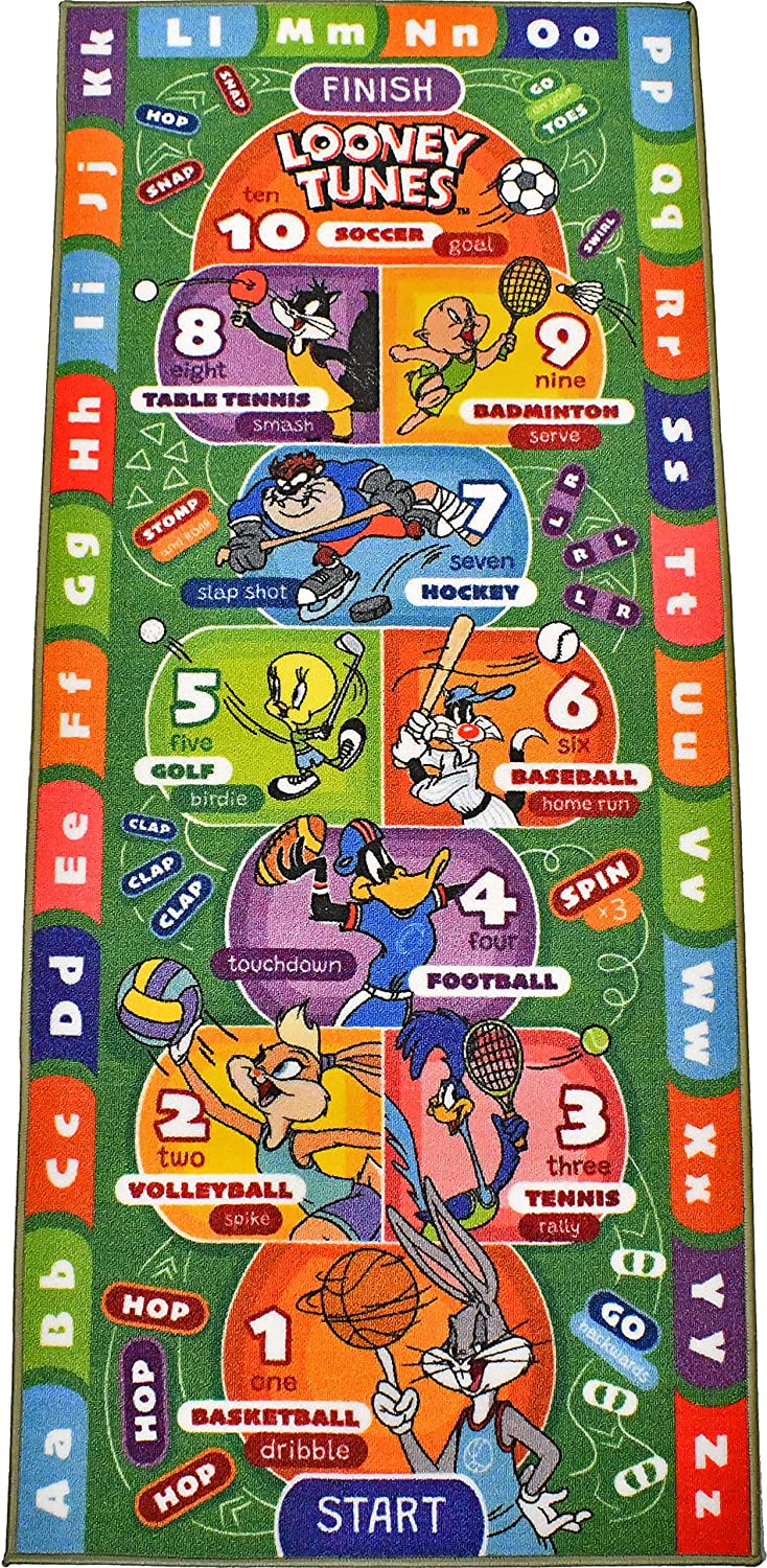 Looney Tunes Hopscotch Educational & Game Kids Rug - KC Cubs