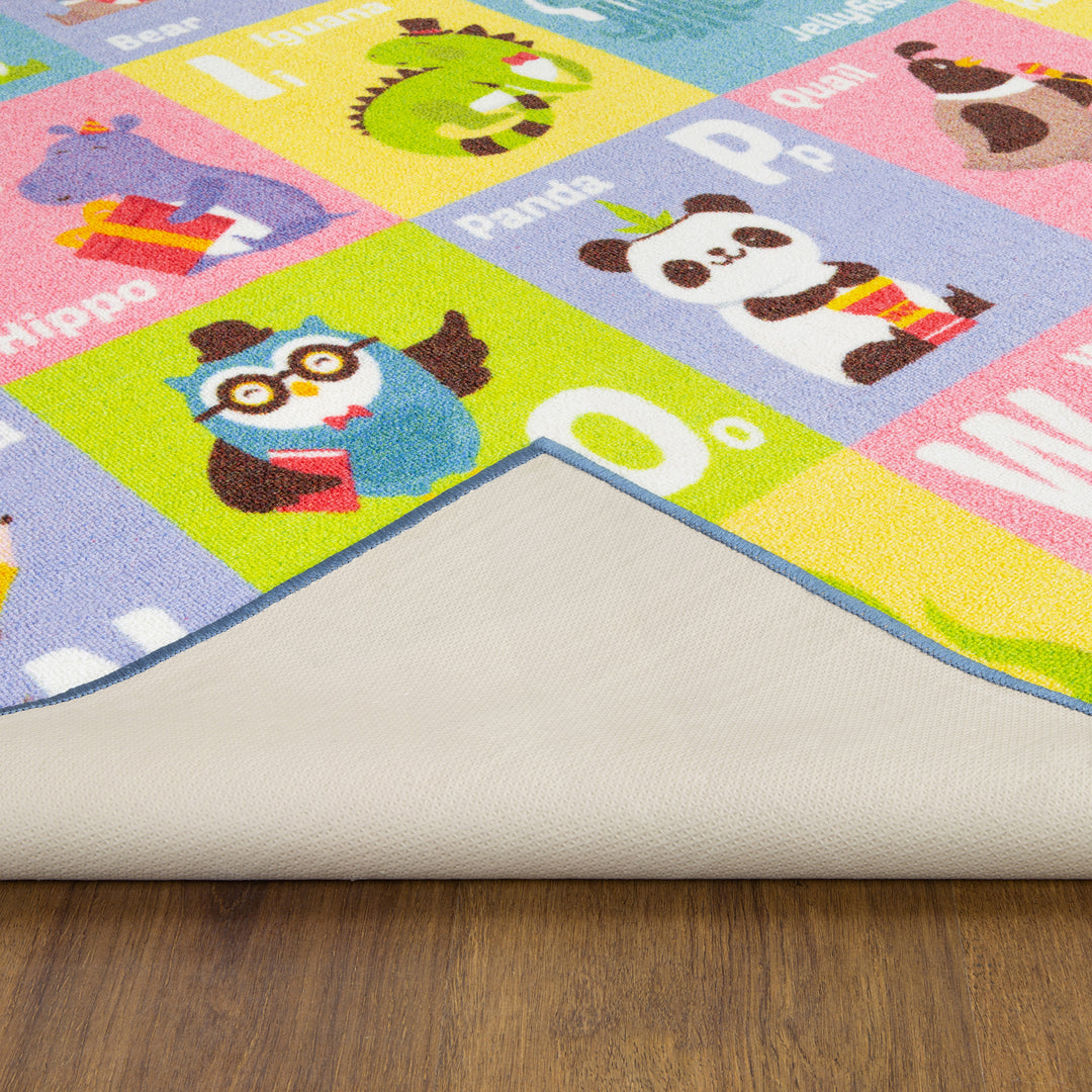 ABC Kids Rug Alphabet Educational Area Rugs For Infant Toddlers - Soft Playtime