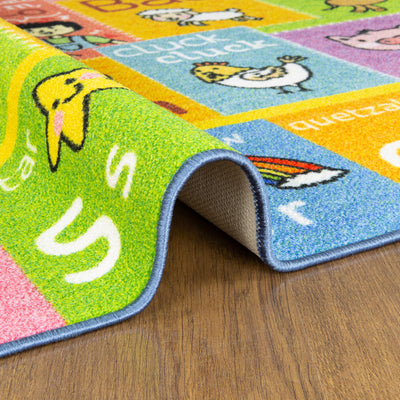 Kids ABC Animals Learning Area Rug - KC Cubs