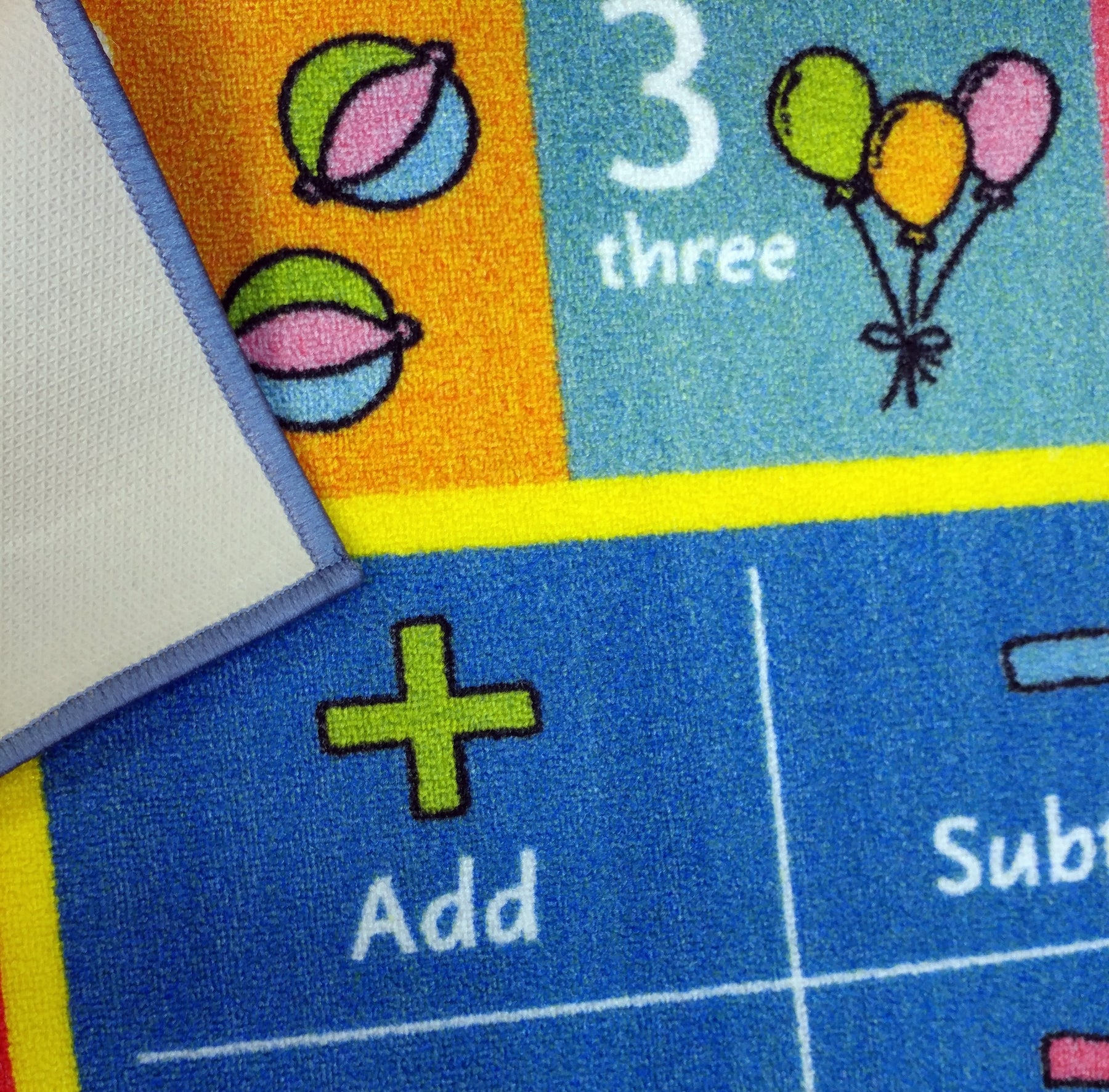 Kids Math Symbols, Numbers & Shapes Rug - KC Cubs